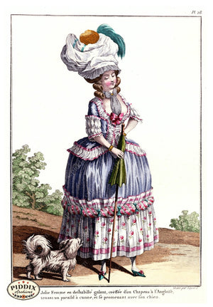 Pdxc1584 -- French Fashion Color Illustration