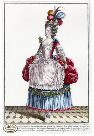 Pdxc1585 -- French Fashion Color Illustration