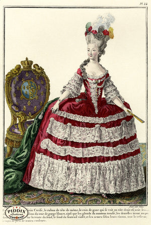 Pdxc1588 -- French Fashion Color Illustration