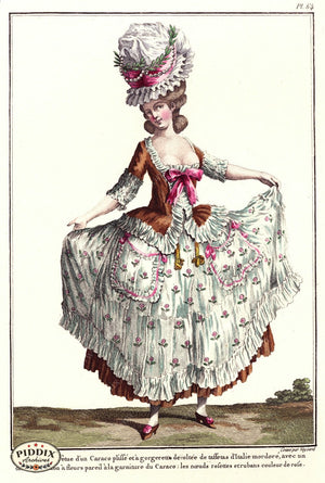 Pdxc1589 -- French Fashion Color Illustration