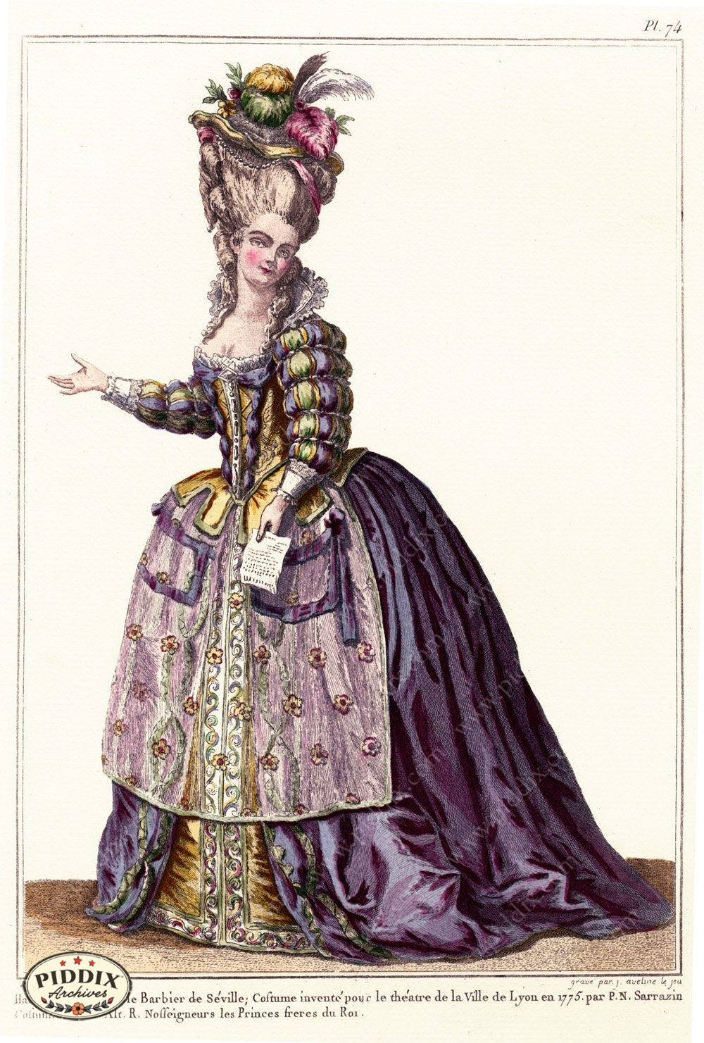 Pdxc1594 -- French Fashion Color Illustration