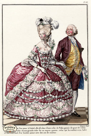 Pdxc1598 -- French Fashion Color Illustration