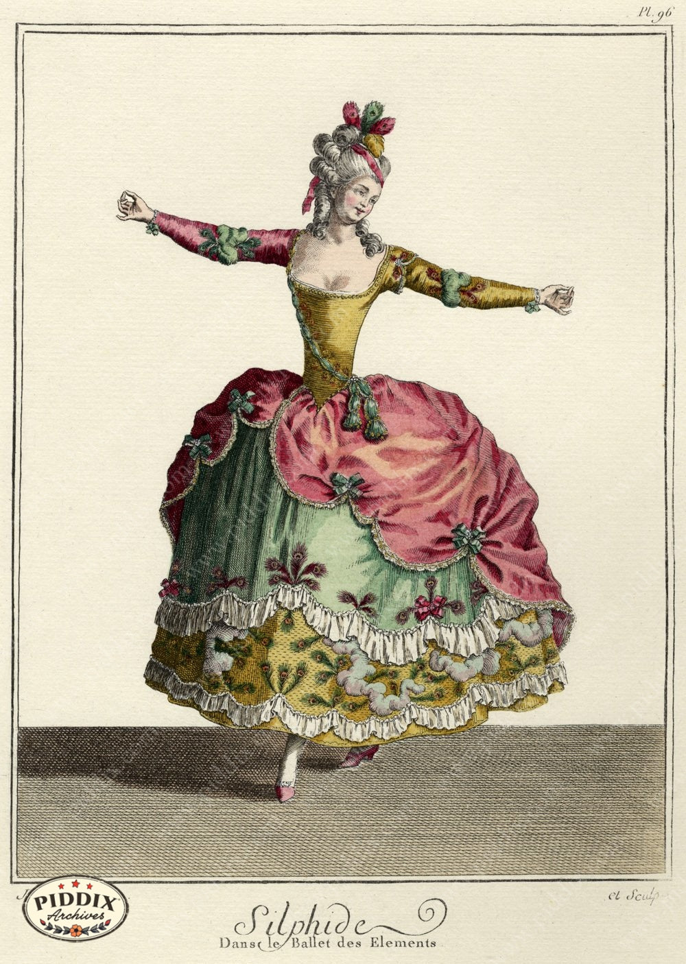 Pdxc1602 -- French Fashion Color Illustration