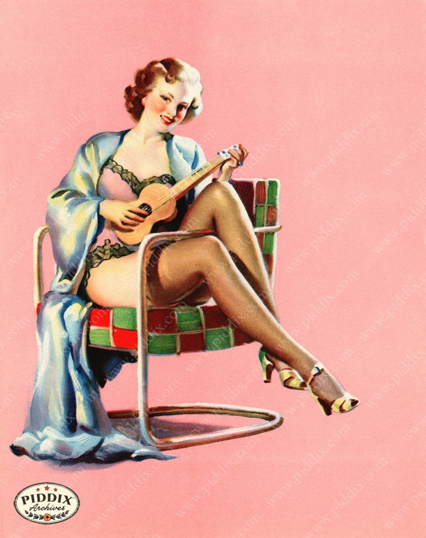 Pdxc16033A -- Pin-Ups Color Illustration