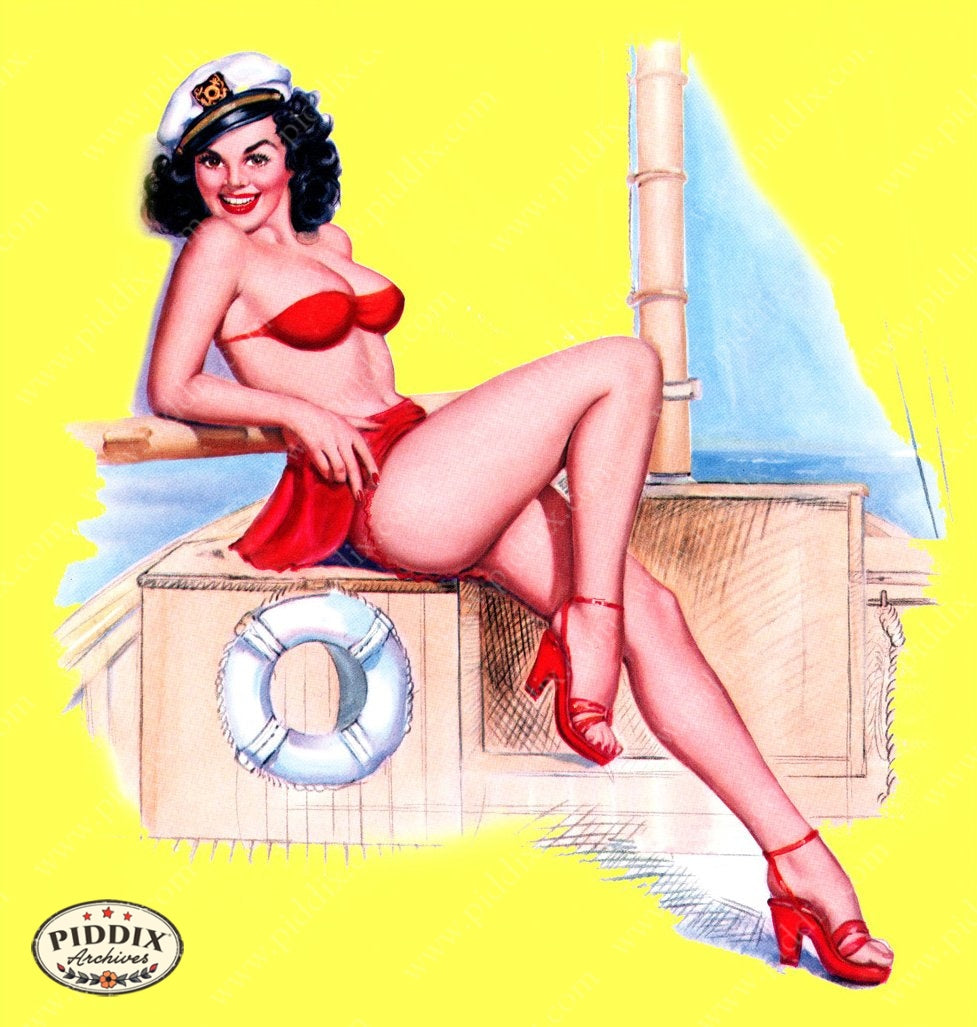 Pdxc16041B -- Pin-Ups Color Illustration