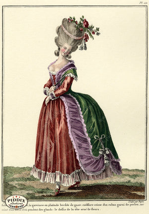 Pdxc1605 -- French Fashion Color Illustration