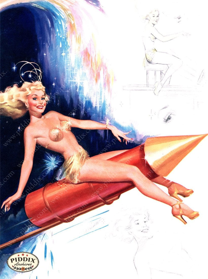 Pdxc16090A & B -- Pin-Ups Color Illustration