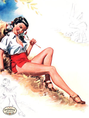 Pdxc16091 -- Pin-Ups Color Illustration