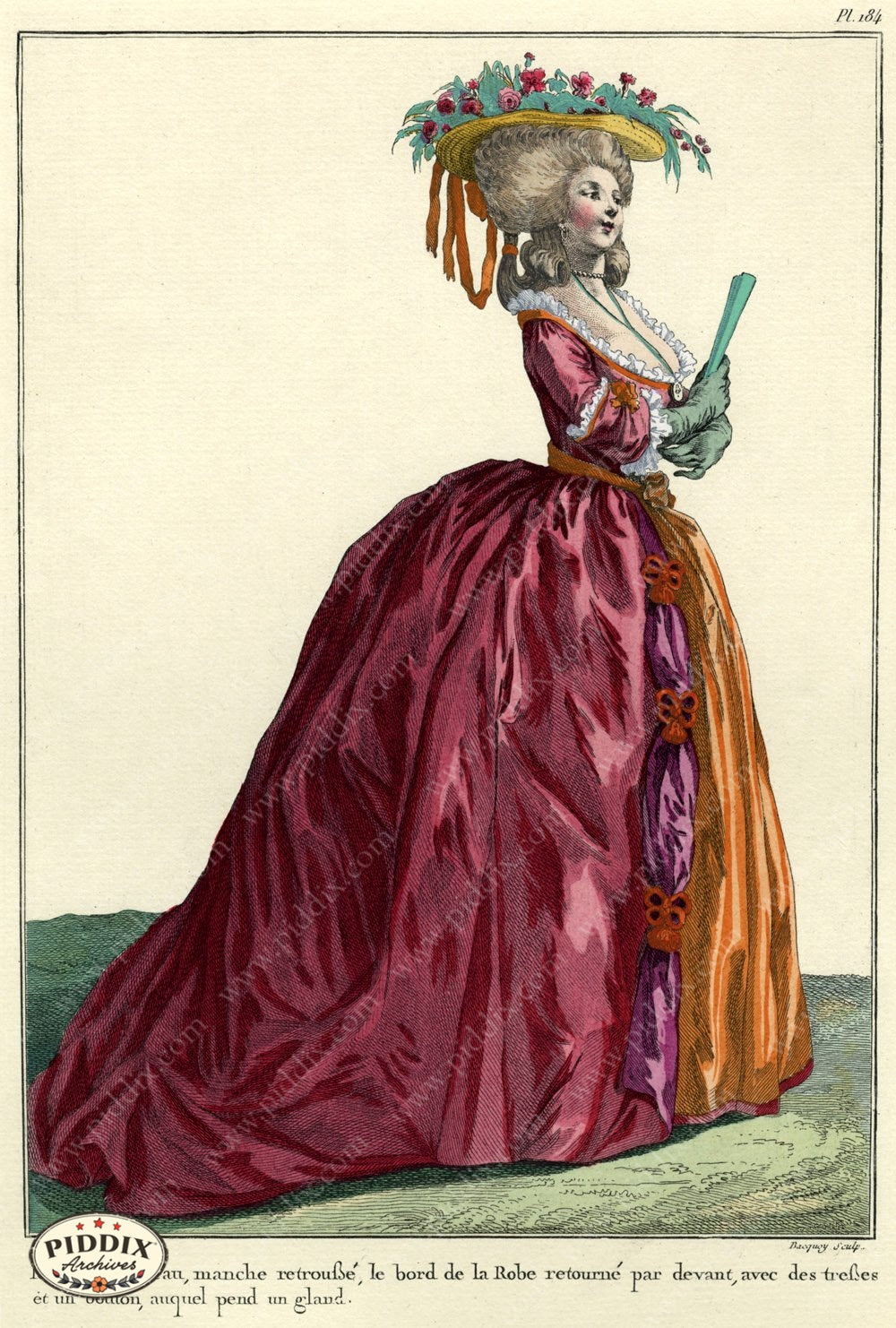 Pdxc1615 -- French Fashion Color Illustration