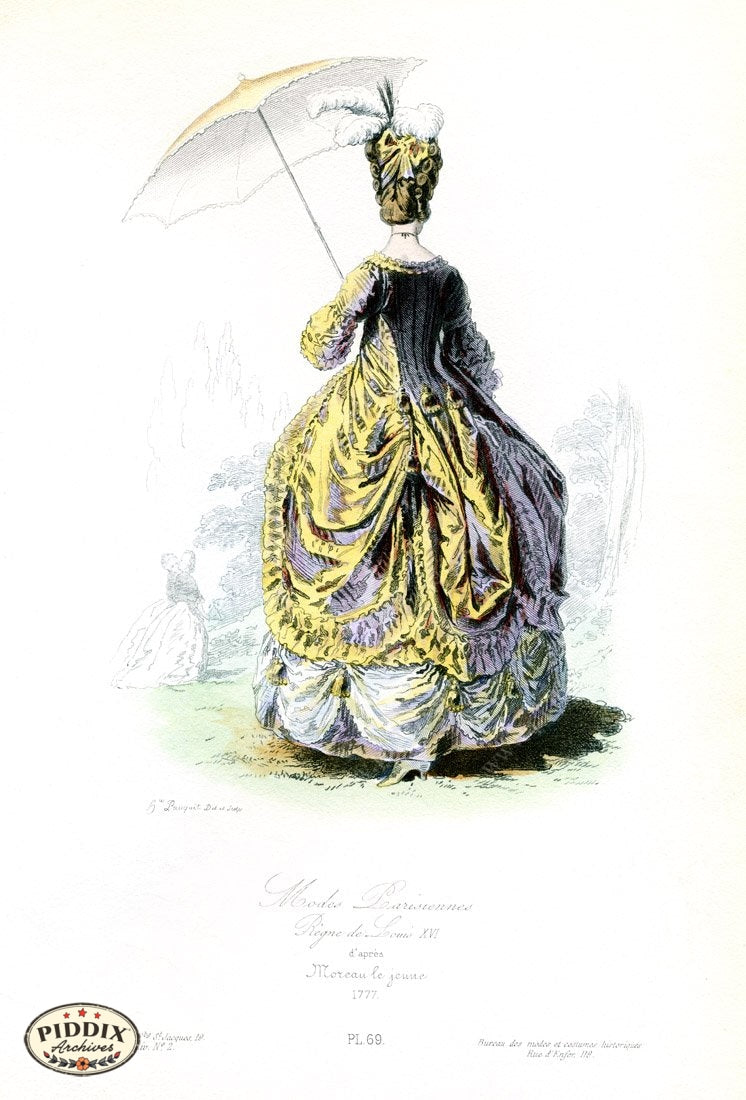 Pdxc1701 -- French Fashion Color Illustration