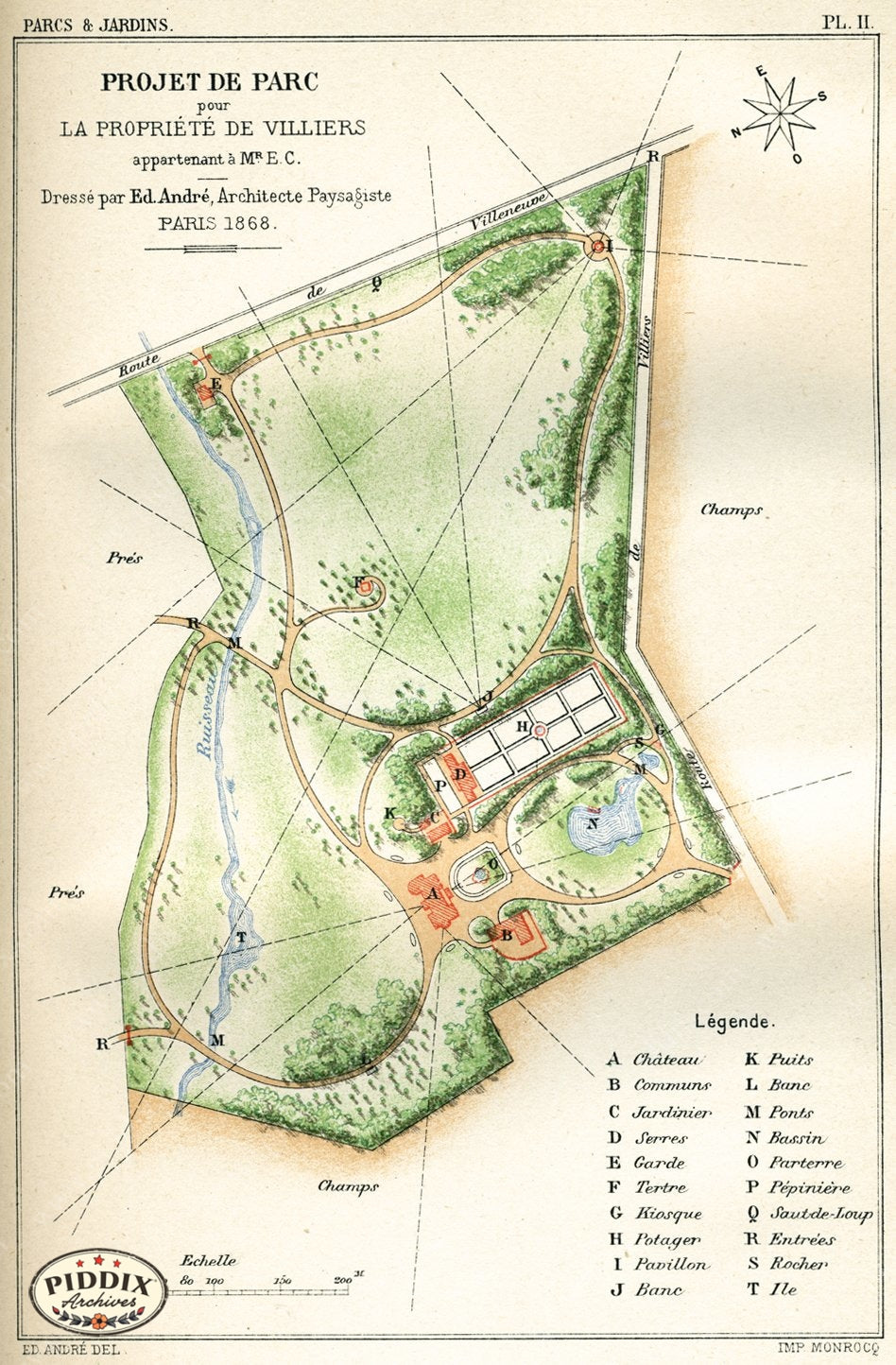 Pdxc1708 -- Garden Maps Color Illustration