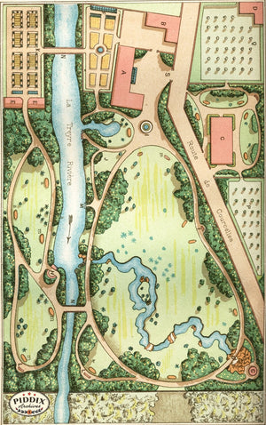 Pdxc1712 -- Garden Maps Color Illustration