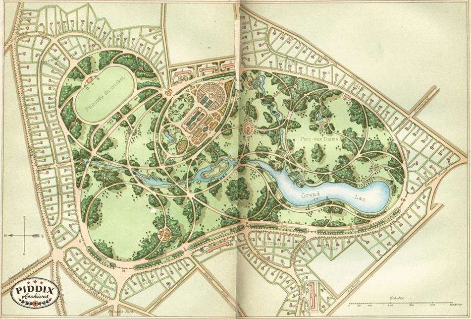 Pdxc1715 -- Garden Maps Color Illustration