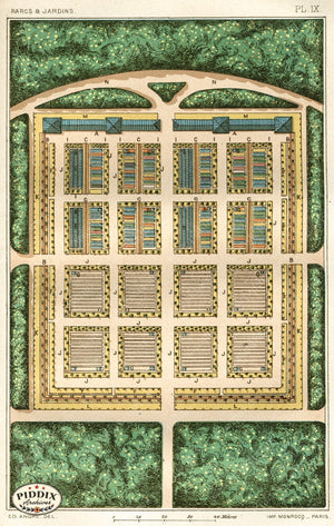 Pdxc1716 -- Garden Maps Color Illustration