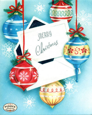 Pdxc17321 -- Christmas Ornaments Color Illustration