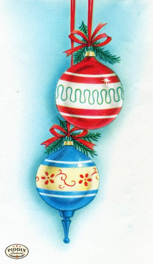Pdxc17321 -- Christmas Ornaments Color Illustration