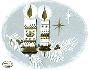 Pdxc17355 -- Christmas Candles Color Illustration