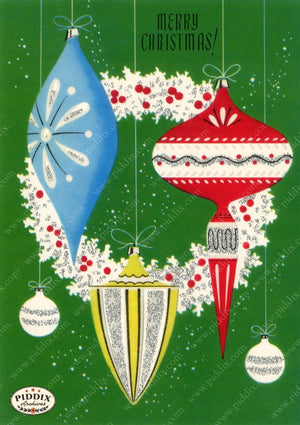 Pdxc17363 -- Christmas Ornaments Color Illustration