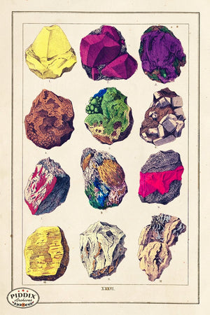 Pdxc18852B -- Neon Rocks Original Collage