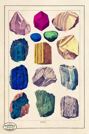 Pdxc18858 -- Neon Rocks Original Collage