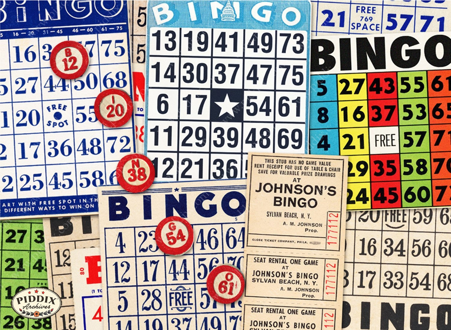 Pdxc18864 -- Bingo Color Illustration