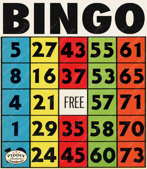 Pdxc18869 -- Bingo Color Illustration