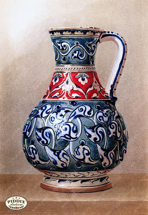 PDXC18884 -- Chinoiserie Vases Color Illustration