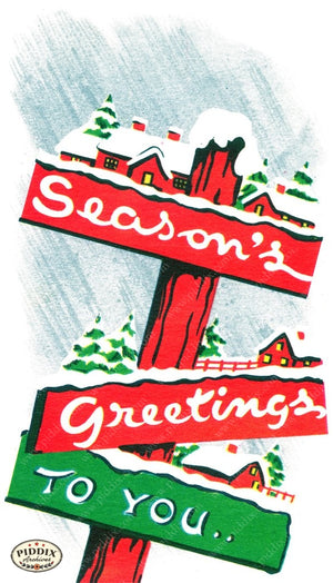 Pdxc18933A -- Christmas Words Color Illustration
