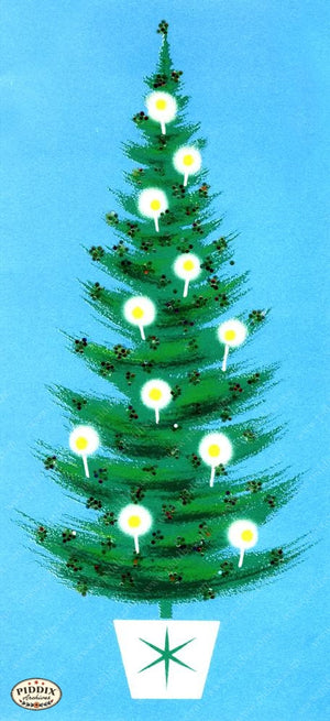Pdxc18944A -- Christmas Trees Color Illustration