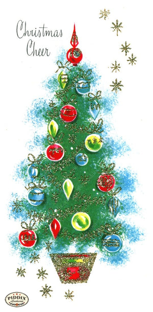 Pdxc18973A -- Christmas Trees Color Illustration