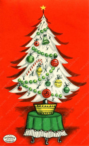 Pdxc18979A -- Christmas Trees Color Illustration