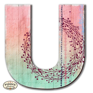 Pdxc19105 -- Wooden Letter U Original Art