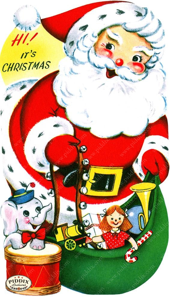 PDXC19123a -- Santa Claus Color Illustration