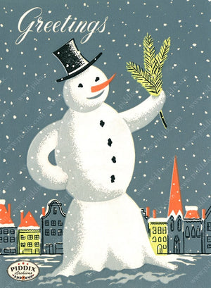PDXC19150a -- Snowmen women Color Illustration