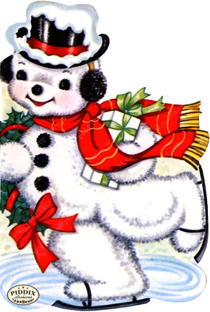 PDXC19152a -- Snowmen women Color Illustration