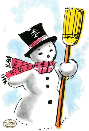 PDXC19156d -- Snowmen women Color Illustration