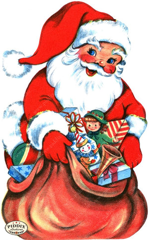 PDXC19163a -- Santa Claus Color Illustration