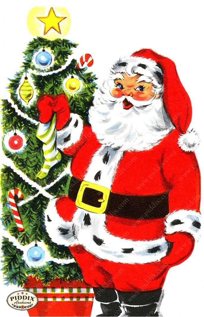 PDXC19171a -- Santa Claus Color Illustration