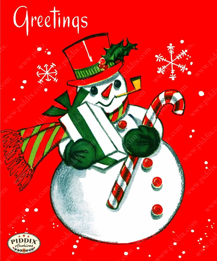 PDXC19180a -- Snowmen women Color Illustration