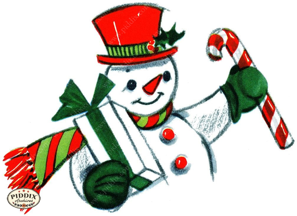 PDXC19180b -- Snowmen women Color Illustration