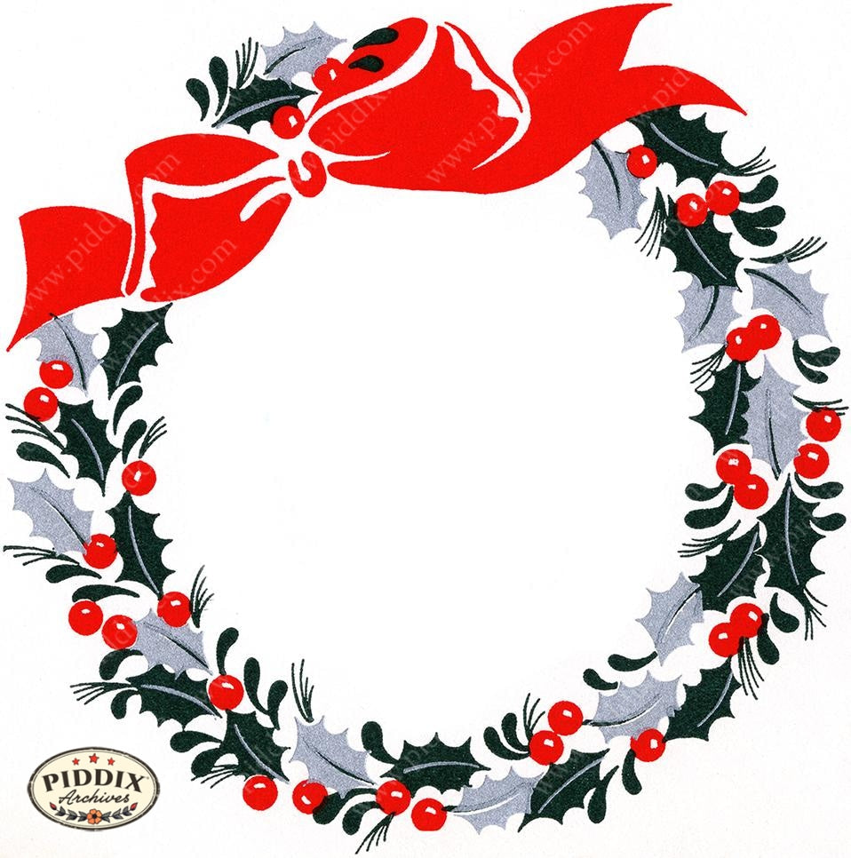 PDXC19196b -- Christmas Greens Color Illustration