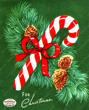 PDXC19462a -- Christmas Candy Color Illustration