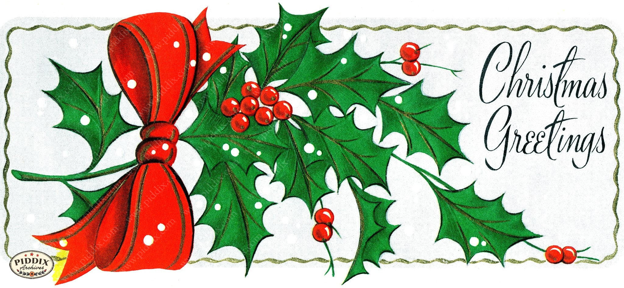 PDXC19470a -- Christmas Greens Color Illustration