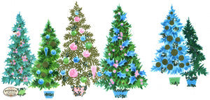 PDXC19477a -- Christmas Trees Color Illustration