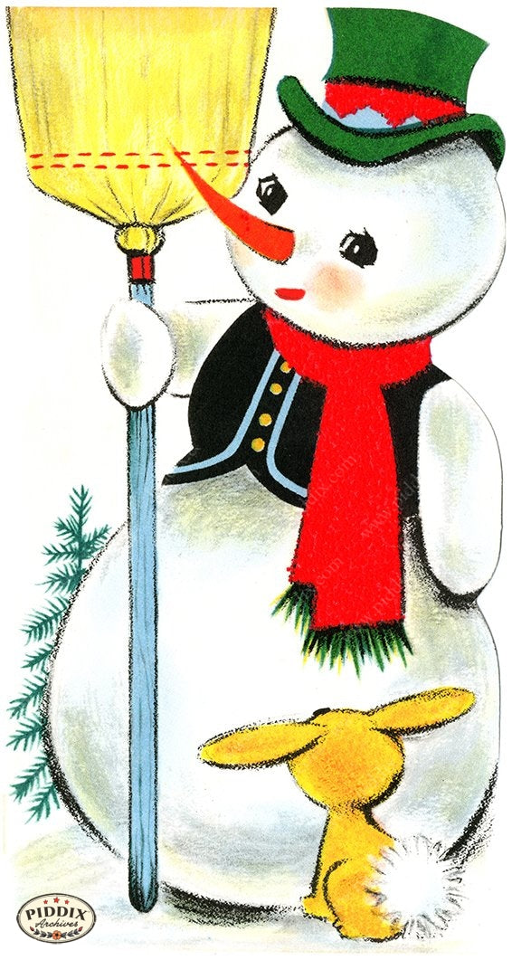 PDXC19478a -- Snowmen women Color Illustration