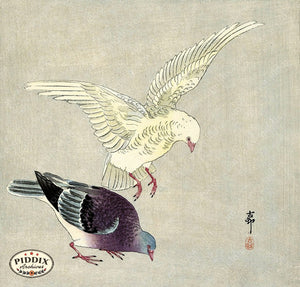 PDXC19528 -- Japanese Birds Woodblock