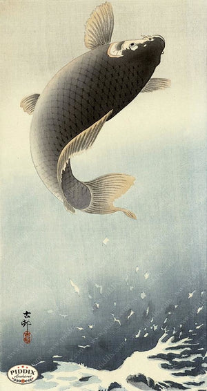 PDXC19552-- Japanese Fish Woodblock