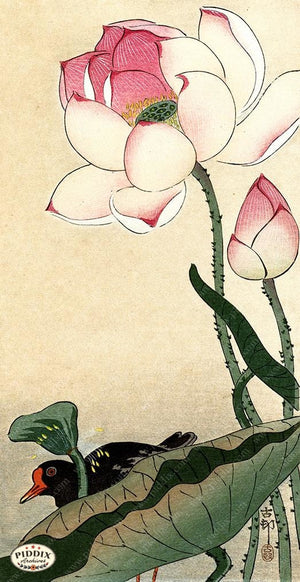 PDXC19582 -- Japanese Flower and Bird Woodblock