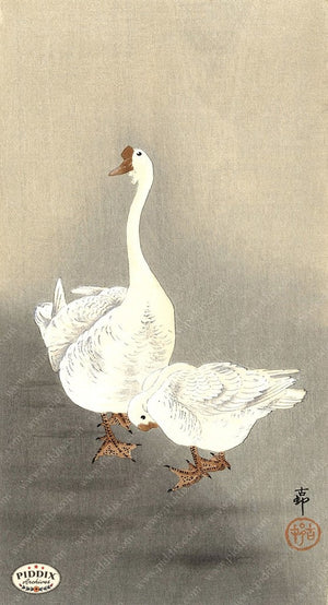 PDXC19591-- Japanese Geese Woodblock