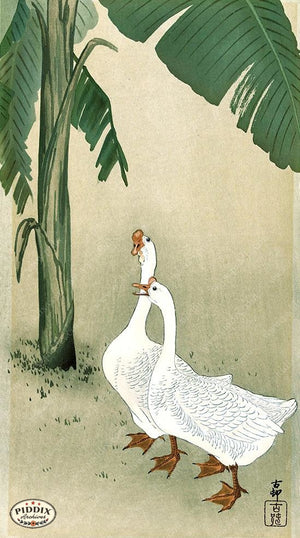 PDXC19595 -- Japanese Geese Woodblock